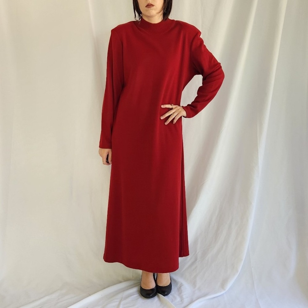 90s Red Sweater Dress